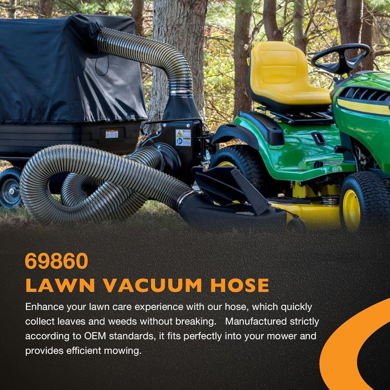 Leaf Vac Grass Catcher Flex Hose 8 Inch for DR Agri Fab Trac Vac 4 Foot
