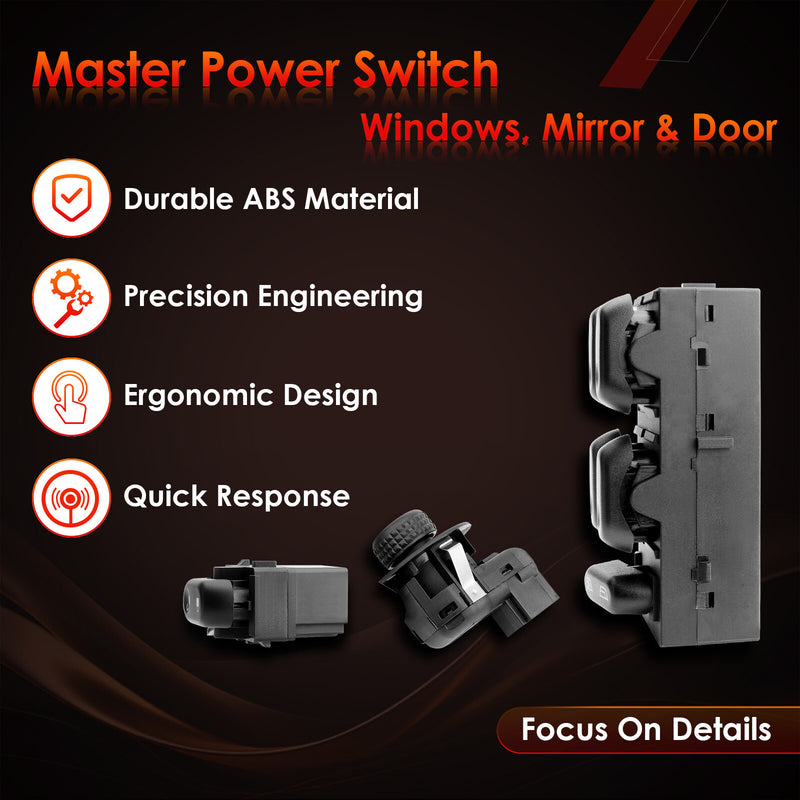 Driver Side Master Power Window Mirror Door Lock Switch for Ford F150 2004 2008