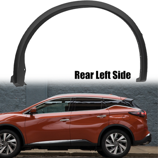 DURAFORCE Left Rear Fender Flare Trim Black Driver Side for 2015-2019 for Nissan Murano