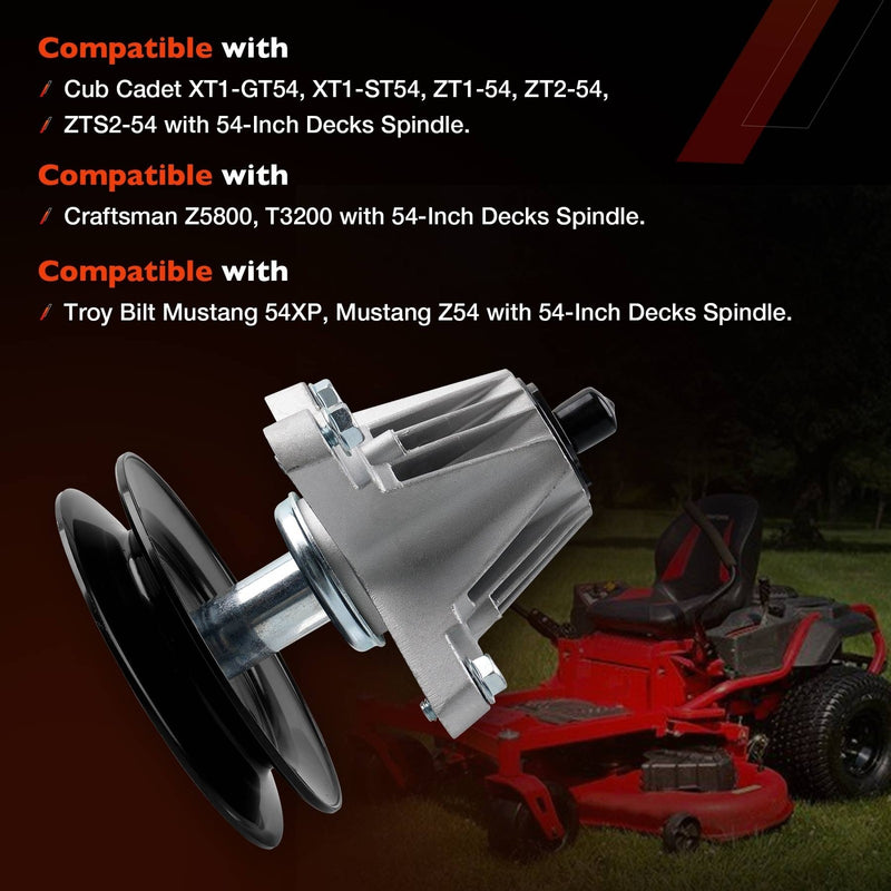 618P09236 Mower Deck Spindles for Cub Cadet XT1 ZT1 ZT2 Craftsman 54 Inch 2 Pack
