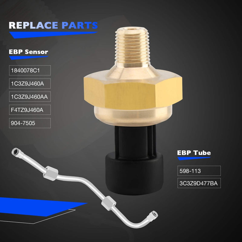 Exhaust Back Pressure EBP Tube Sensor For Ford F250 F350 F450 F550 2003 2004