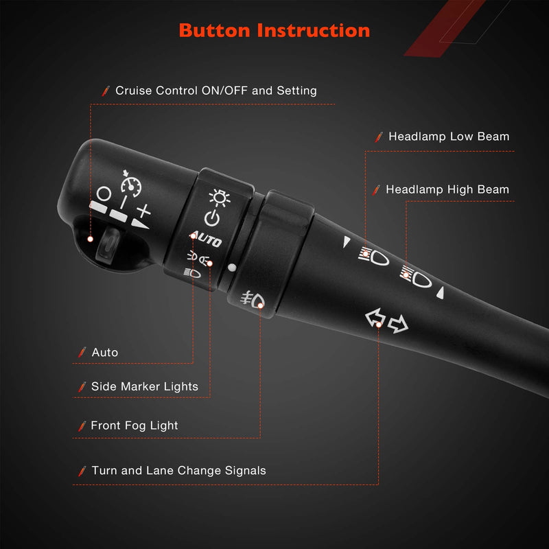 Headlight Turn Signal Multifunction Control Switch for 06-08 Pontiac Grand Prix