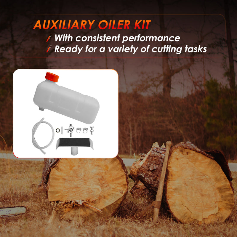 Auxiliary Oiler Kit with Hose for Chainsaw Milling Attachment Cut Sawmill Lumber