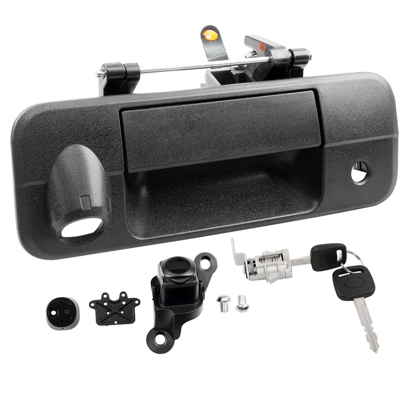 Tailgate Handle Latch Camera Hole Lock Cylinder Key for Toyota Tundra 07 13