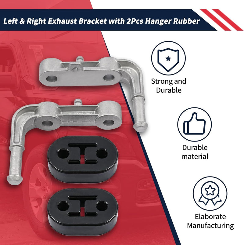 Rear Exhaust Bracket Muffler Assy For Dodge Ram 1500 2019 To 2025 Left Right