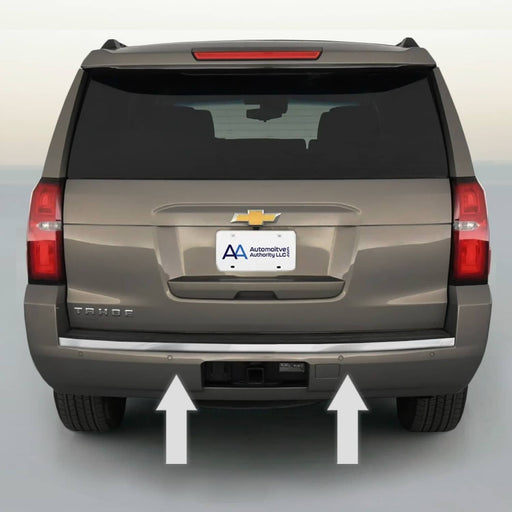 DURAFORCE Chrome Rear Bumper Trunk Trim Molding for 2015 2020 Chevy Tahoe Suburban