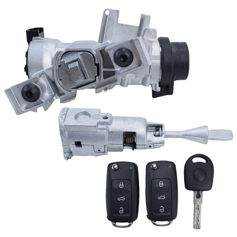 NEW Ignition Switch Door Lock Cylinder 2006 2018 With Remote Key for VW Jetta
