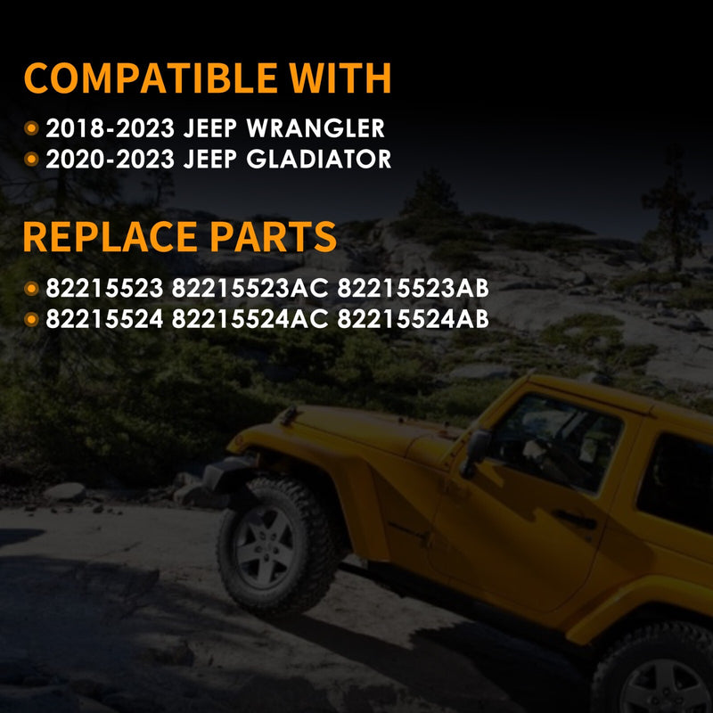 Roll Bar Grab Handles Grip Handles for 2018-2023 Jeep Wrangler Gladiator JL JT