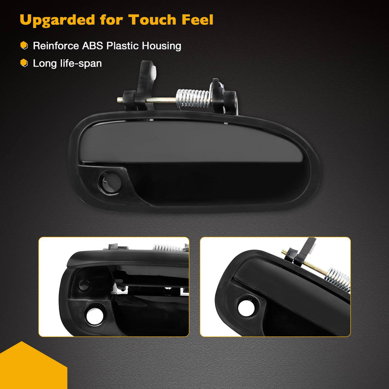 Front Rear Exterior Door Handle Set LH RH For Honda Civic 96 00 4 Piece