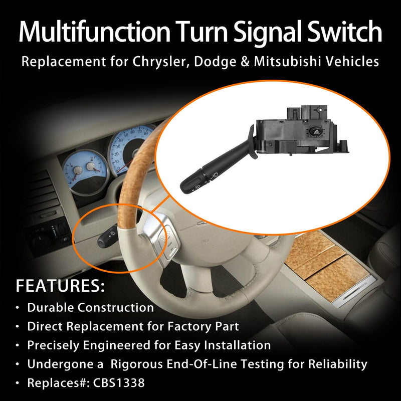 Turn Signal Windshield Wiper Switch for 02 10 Dodge Ram Durango Chrysler Aspen