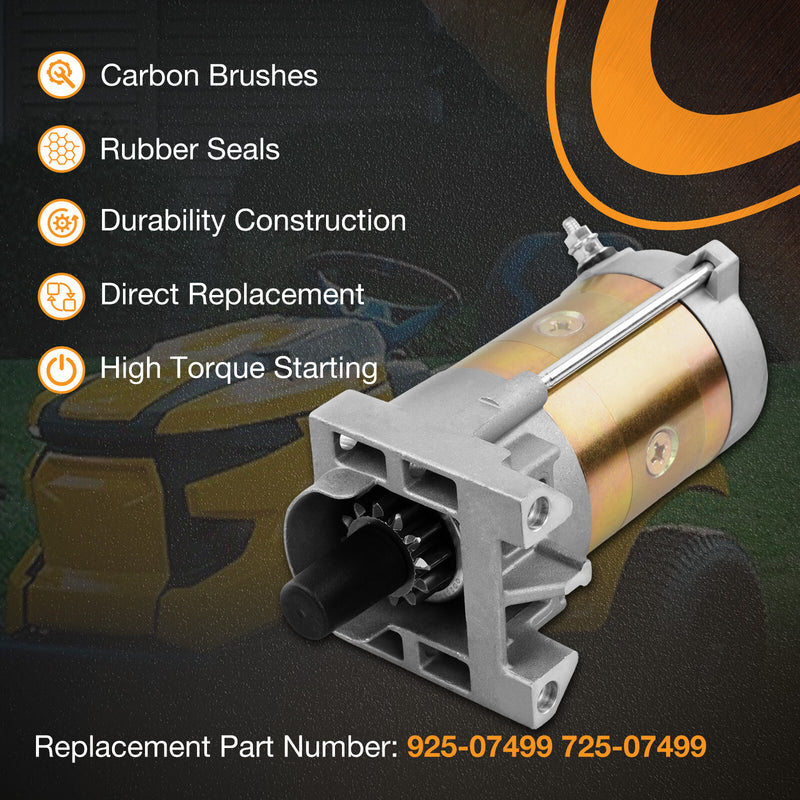 Electric Starter Motor for MTD Cub Cadet 679cc Engines 4Q78HU 8Q78HU 8Q78HUA