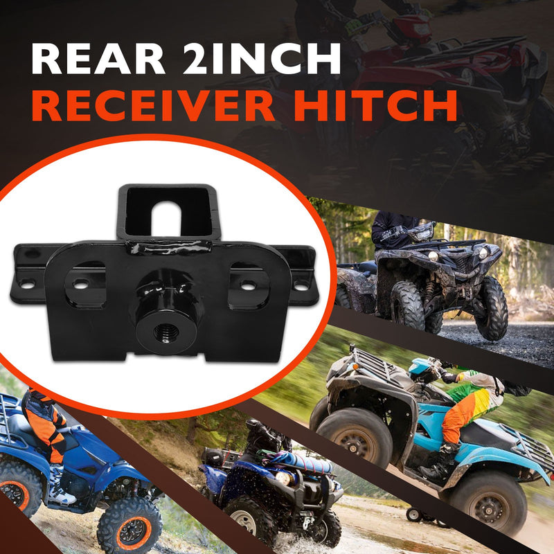 101280 2 Inch ATV Receiver Hitch Adapter for Yamaha Grizzly Kodiak 550 07 23