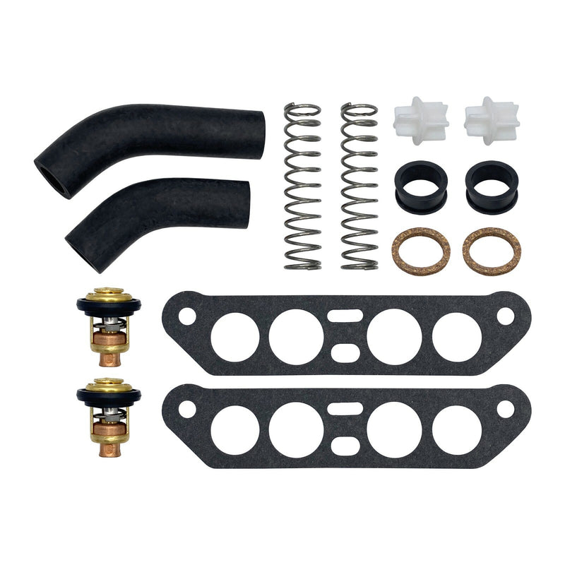 DURAFORCE 18-3673 434841 Thermostat Kit With Hoses for Johnson Evinrude V4 Crossflow 65 140HP