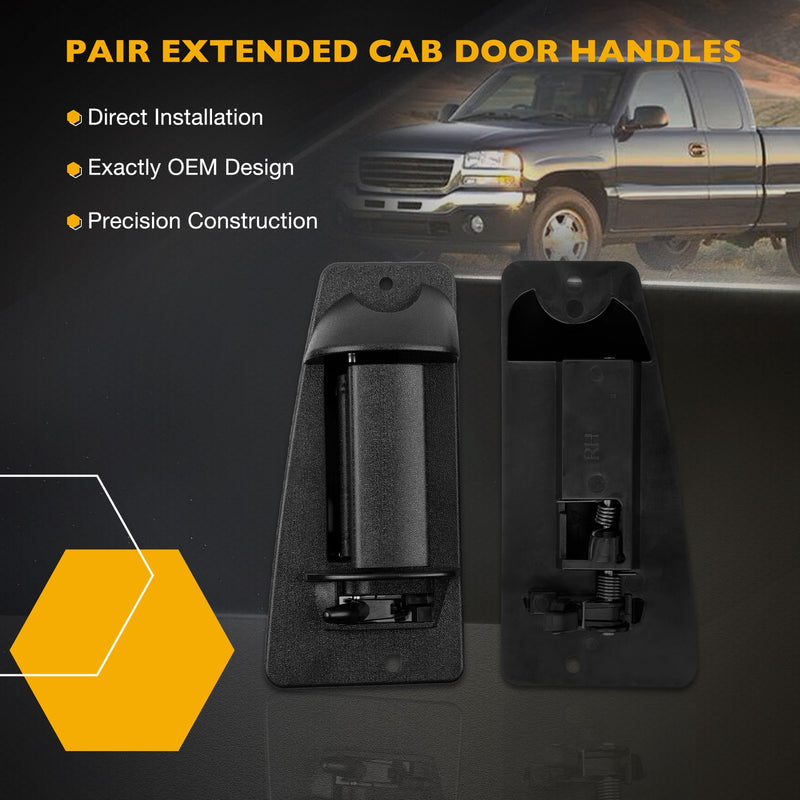 Door Handles With Lock Cylinder For Chevy Silverado GMC Sierra 1999 2007 4 Pack