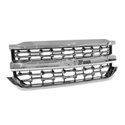 DURAFORCE Chrome Front Bumper Grille LTZ Style for Chevrolet Silverado 1500 2016 2017 2018