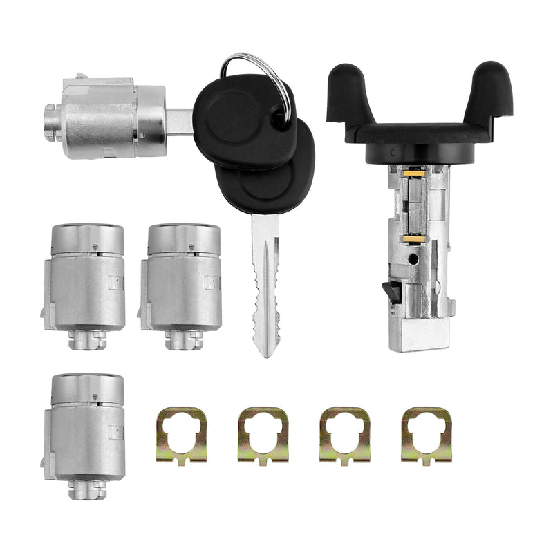 Ignition Switch Door Lock Cylinders With Keys For Chevy Express GMC Savana 01 07