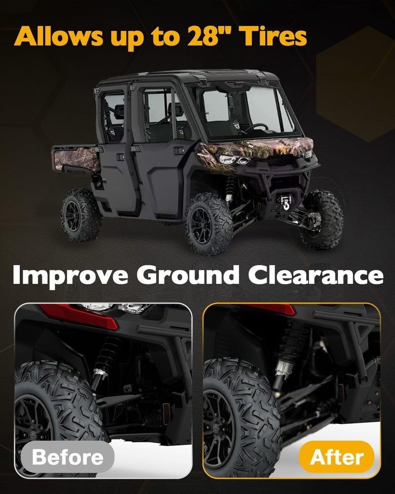3in Lift Kit for Can Am Defender HD5 HD8 HD9 HD10 Front Rear Off Road Suspension