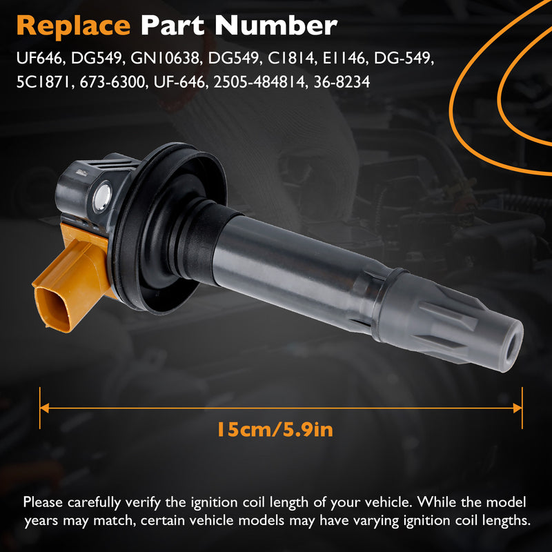 UF646 Ignition Coil for Ford F150 Explorer Lincoln Ecoboost 3.5L 11 23 6 Pack