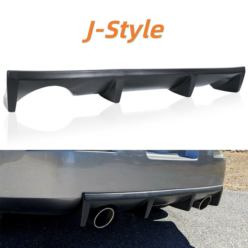 2 Door Rear Bumper Lip Diffuser PU J Style Fits 03 08 Nissan Fairlady Z Z33 350Z