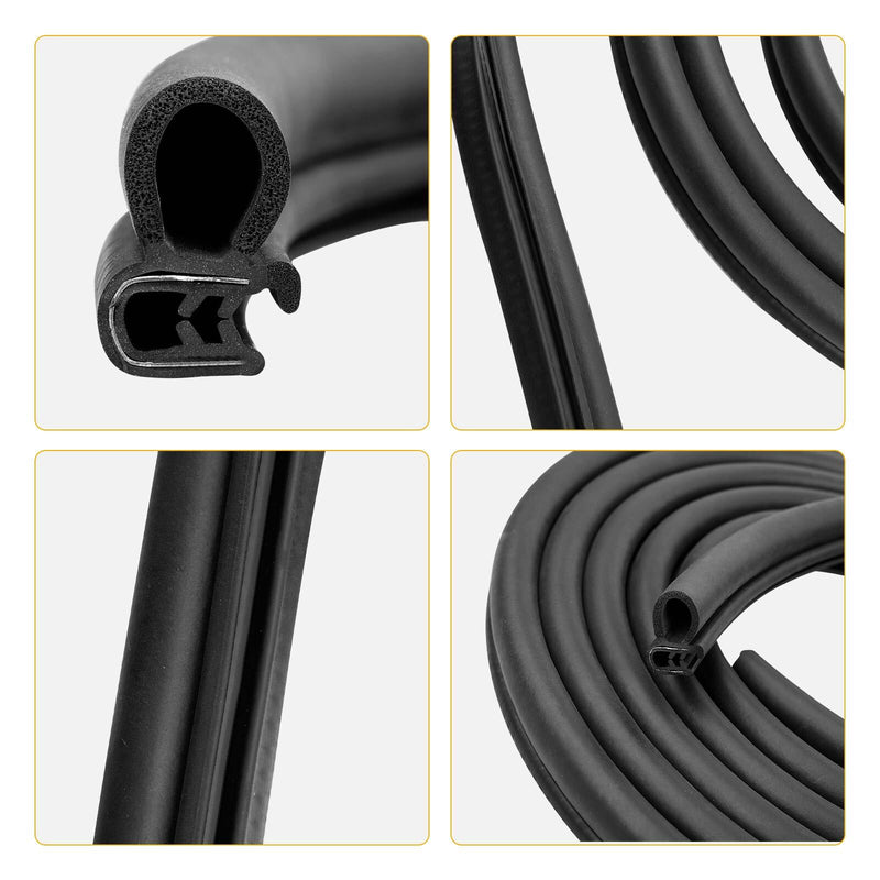 Door Rubber Weatherstrip Seal 13.5ft for 1986 2007 Peterbilt 359 370 377 379 380