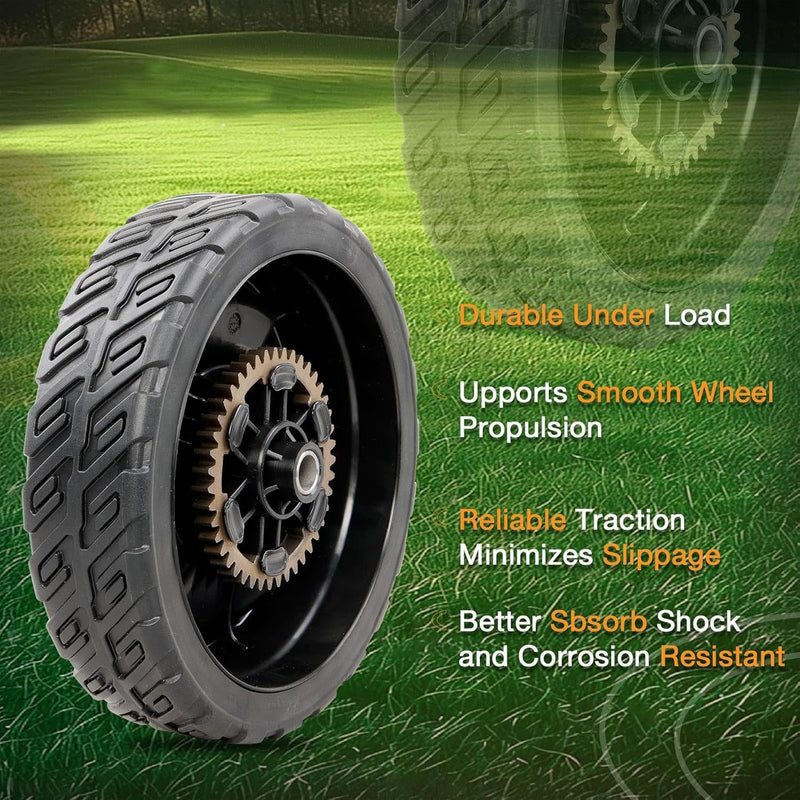 42710VR8N00ZA 8 Inch Lawn Mower Wheel for Honda HRN216 Series Rear 2 Pack