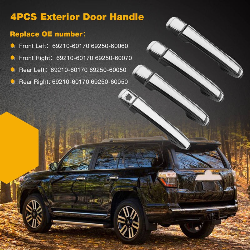 Exterior Door Handle Driver Passenger Side For 10 21 Toyota 4Runner Lexus GX460