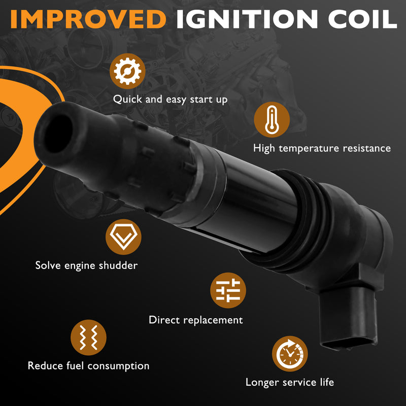 1297004400 Ignition Coil for Suzuki Hayabusa 99 12 GSX1300R GSX1300RZ 4 Pack