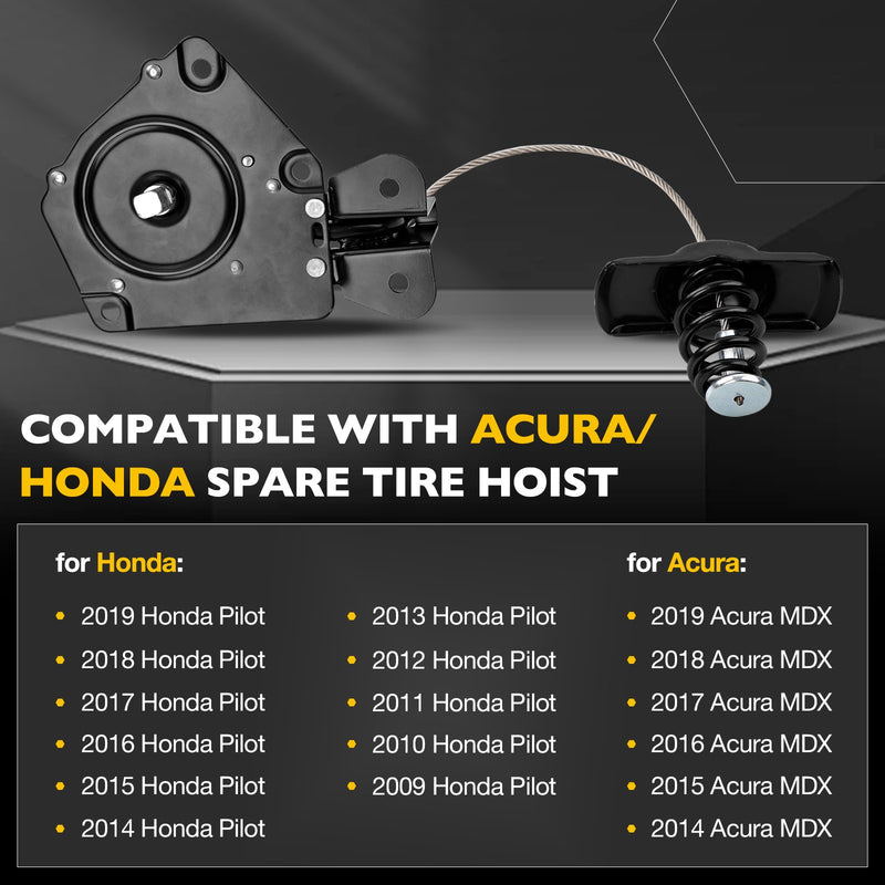 925 502 Spare Wheel Tire Hoist Assy for 09 20 Honda Pilot Acura MDX 74711SZAA01