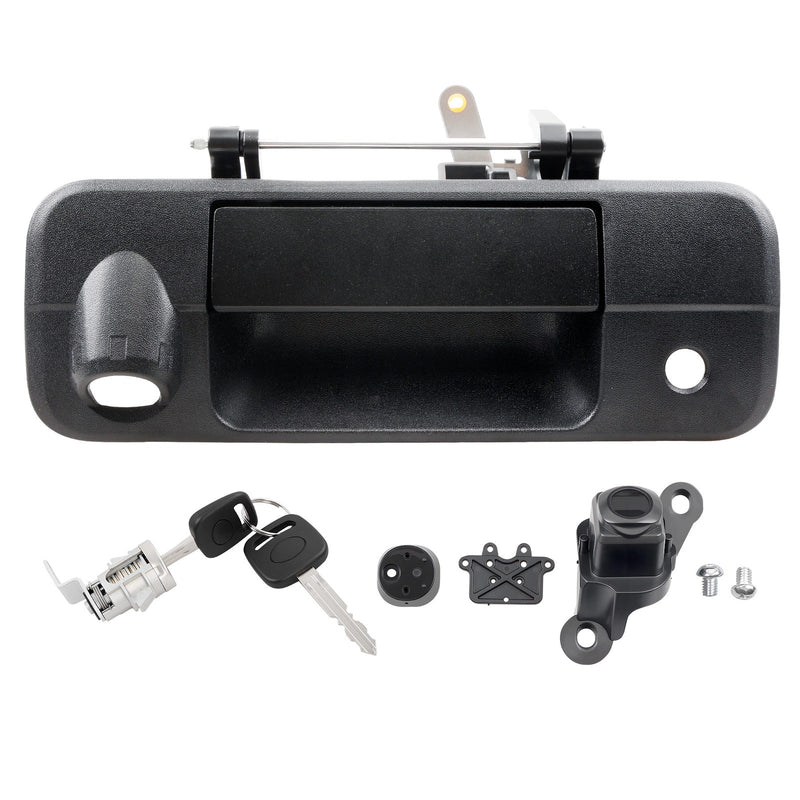 Metal Tailgate Handle Lock Camera Accessories Kit for Toyota Tundra 07-13