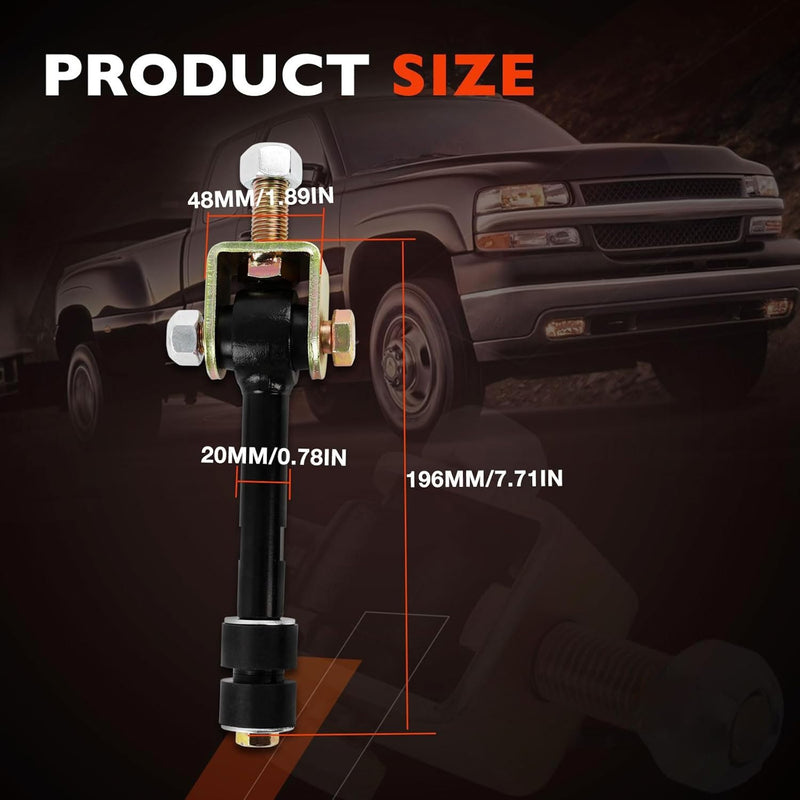 Sway Bar End Link 2in Lift for Chevy GMC Sierra 1500 2500 3500 1999 2019 2 Pack
