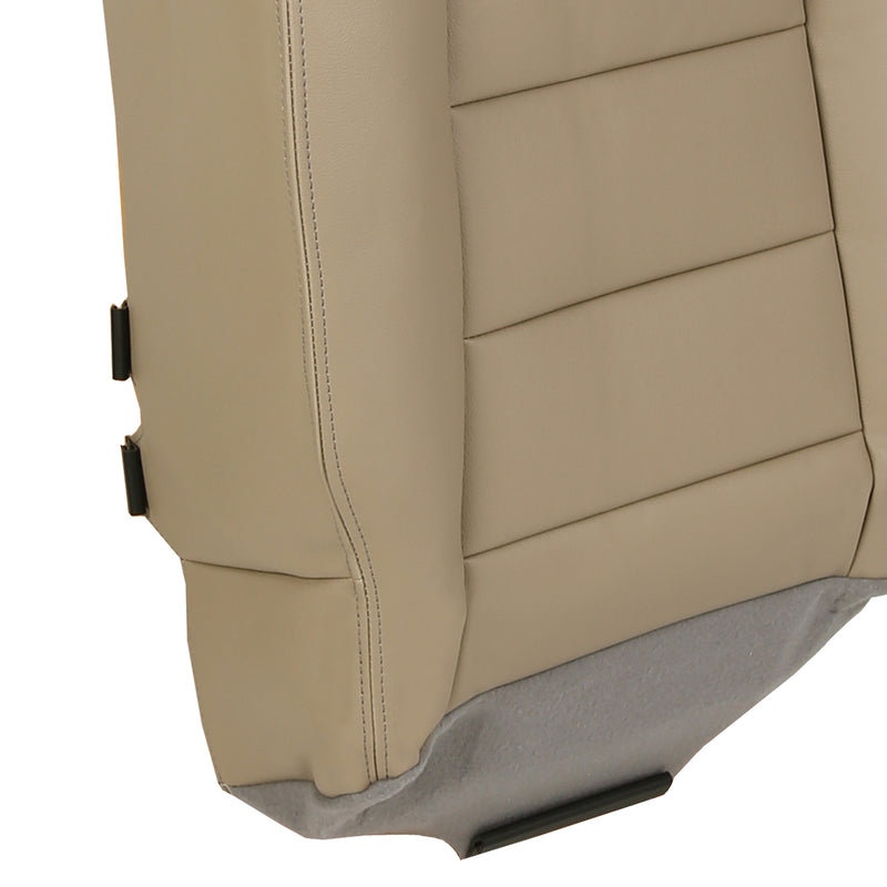 Left Driver Bottom Leather Seat Cover TAN for Ford F250 F350 Super Duty 2002-2007