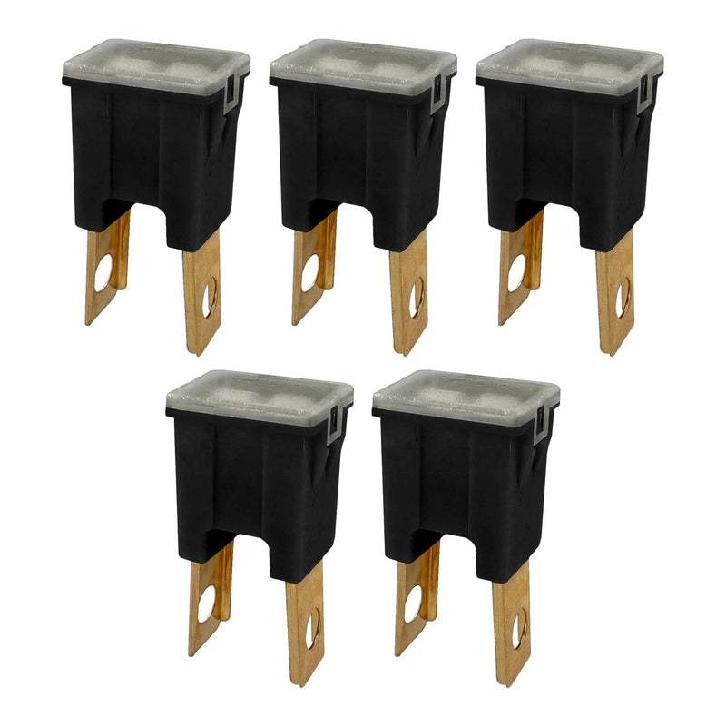 DURAFORCE 80A Straight Male Fuse Cartridge FLM PAL Auto Link for Car Truck RV SUV 5 Pack