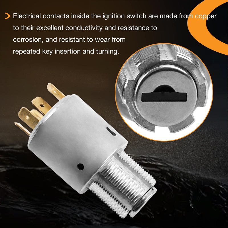 ED0050412740-S Ignition Switch with Keys for Kohler Diesel Lombardini Engines