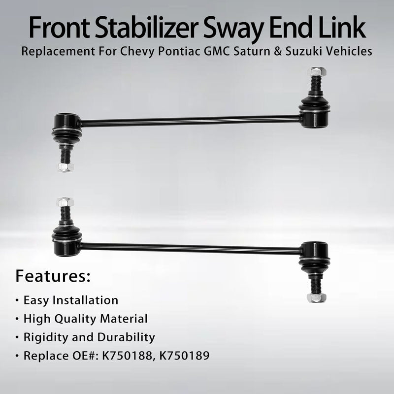 Front Stabilizer Sway Bar End Links for Chevy Equinox GMC Terrain 2007 2017 2Pcs