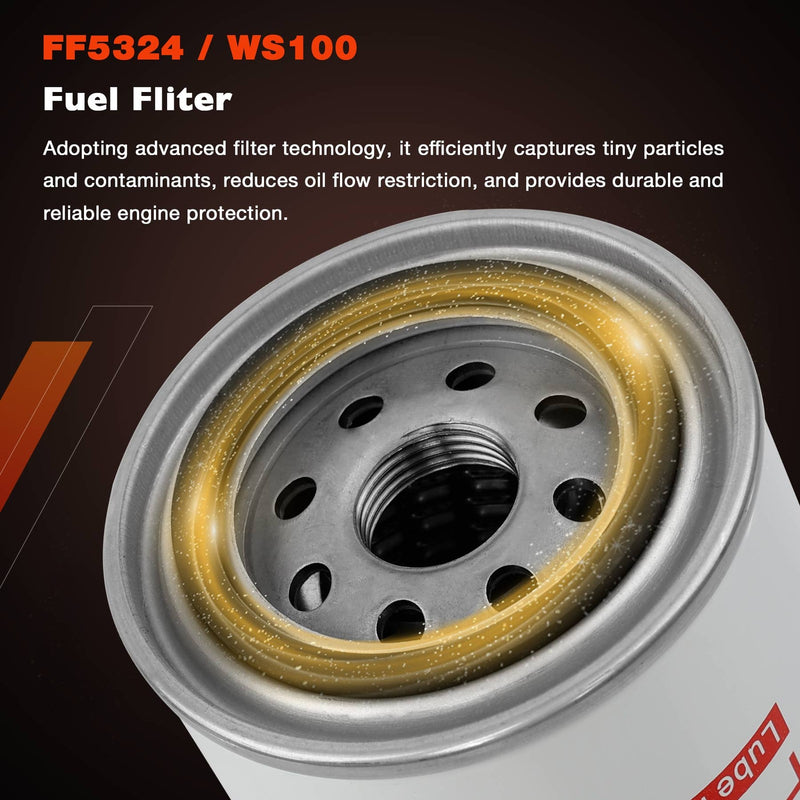 FF5324 Fuel Filters for Fleetguard Caterpillar CAT Freightliner C7 C9 Engine 2X
