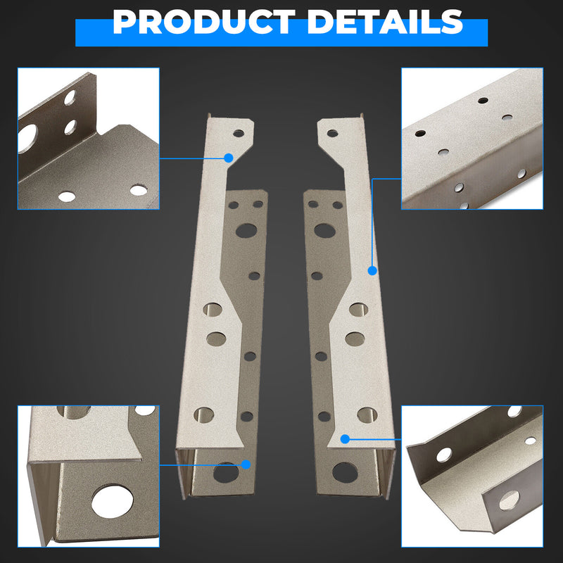 Rear Frame Weld On Channels For Ford Ranger 1993 To 2004 With 6 Foot
