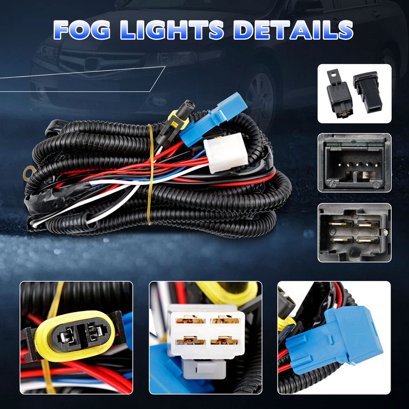Fog Lights Driving Fog Lamps for Toyota Camry Corolla Solara 2002-2008 Pair