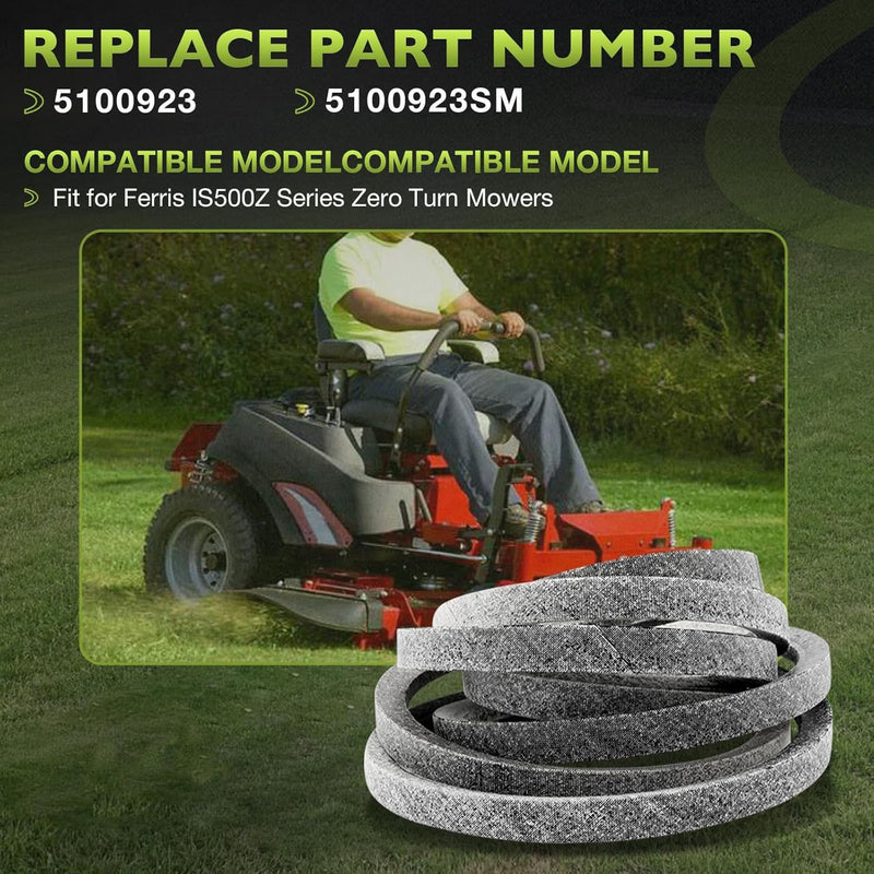 5100923SM 68 x 5/8 Drive Belt for Ferris IS500Z Series Zero Turn Mower