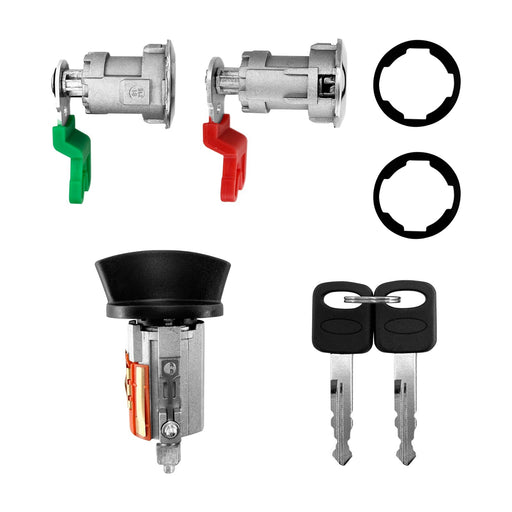 DURAFORCE Door Lock Cylinders Ignition Switch Keys For Ford E150 E250 E350 1996 2008