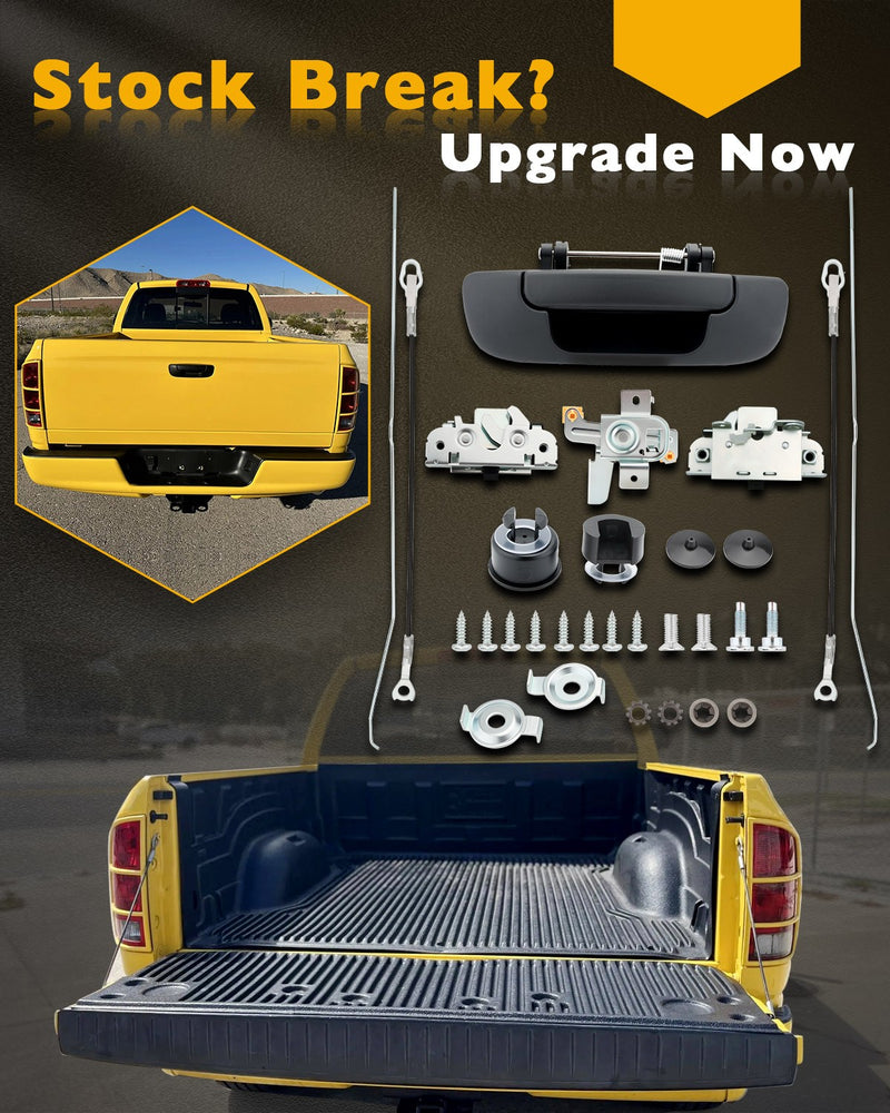 Tailgate Latch Rebuild Kit Rear Handle Bezel for Dodge Ram 1500 2500 3500 02 09