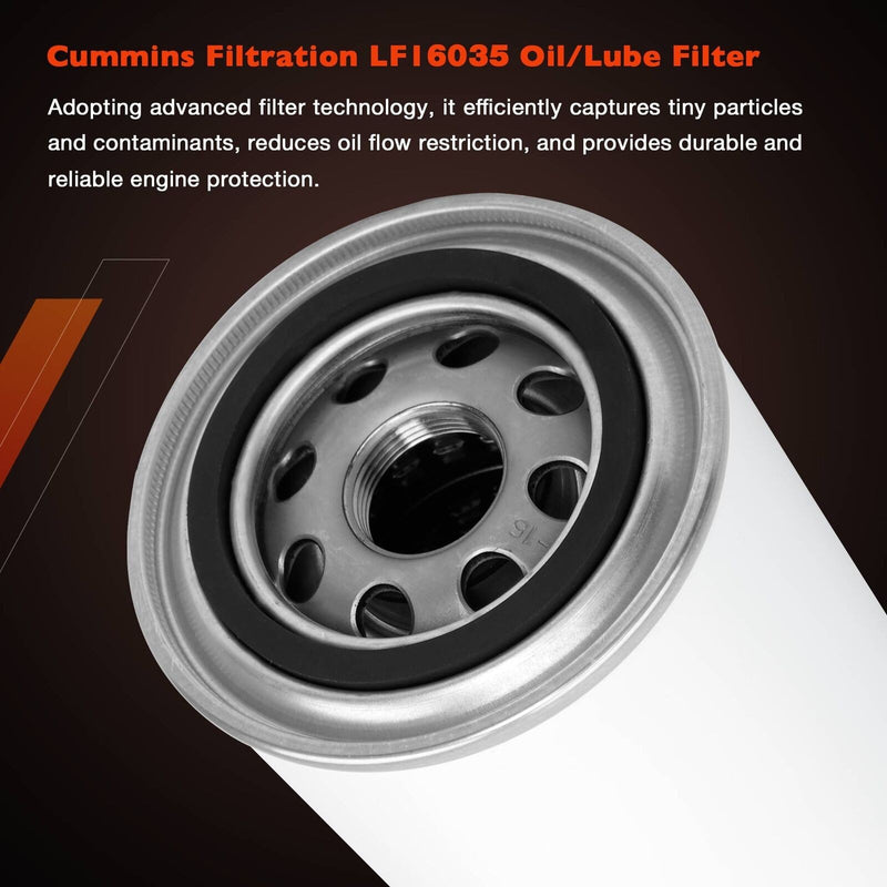 LF16035 Fuel Oil Lube Filters for 1989 2018 Dodge Ram 2500 Cummins 5.9L 6.7L 12X