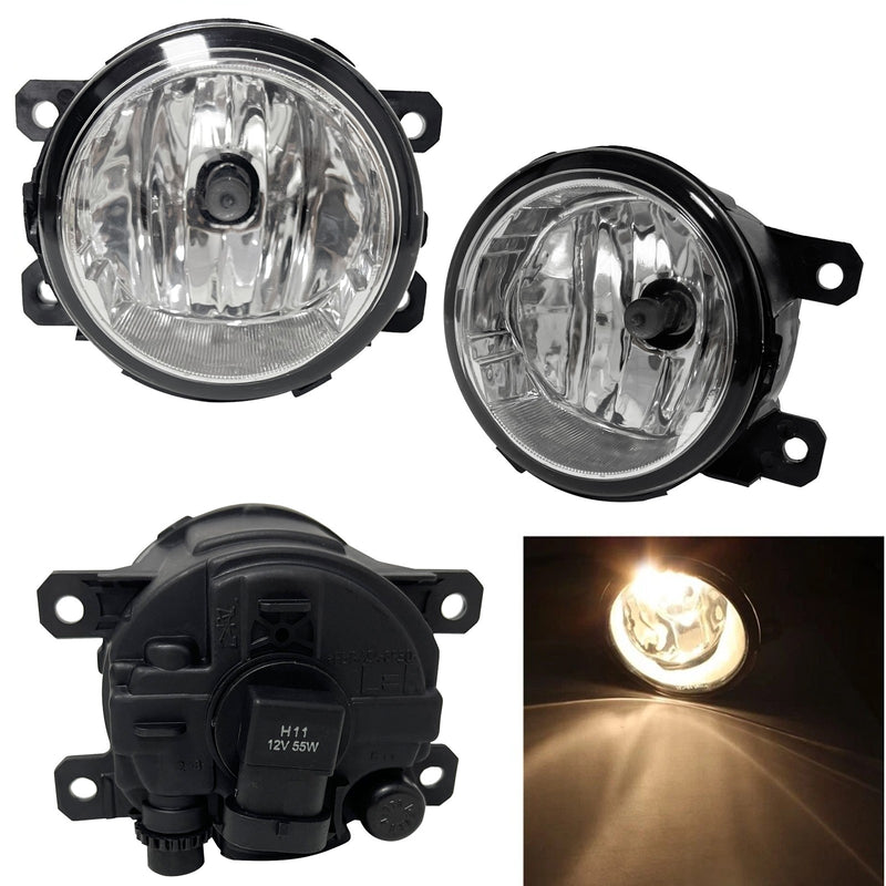 DURAFORCE Front Bumper Fog Light Lamp For Subaru Impreza 2015-2016 Halogen w/bulbs LH & RH