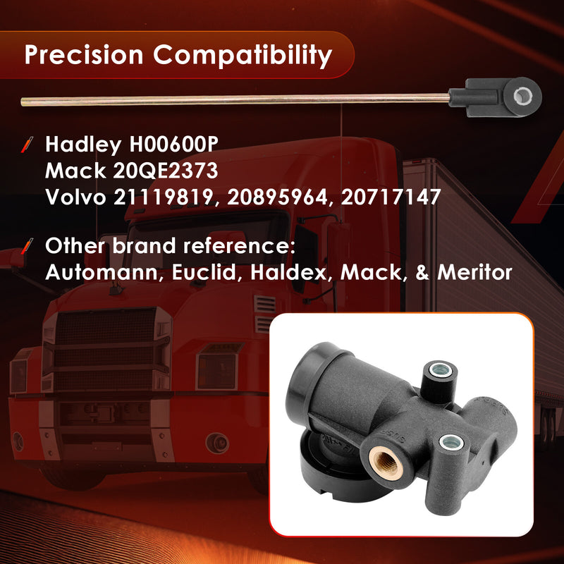 1/4 NPT Port Cabin Air Height Leveling Control Valve Kit for Hadley Mack Volvo