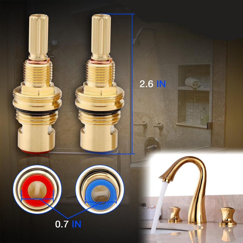 1 001 1 002 Brass Ceramic Valve Cartridge Set for Cold Hot Cartridges