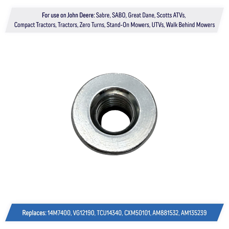 Lock Nut 10mm for John Deere Sabre SABO Great Dane Scotts ATV UTV 14M7400