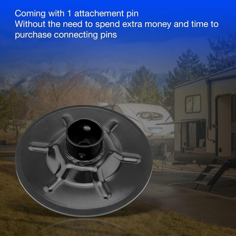 9 in Rear Jack Foot Pad for 2 Inch ID Round Tube LC Hall Effect Ground Control 3.0