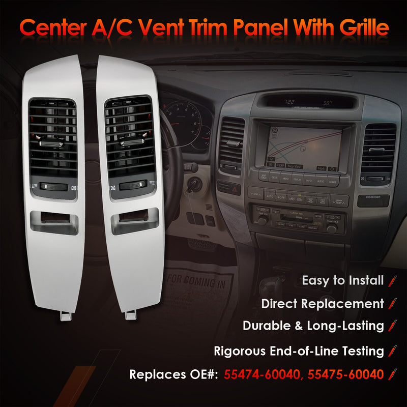 Instrument Air Vent Finish Panel Garnish for Toyota LandCruiser 03-09 for Lexus