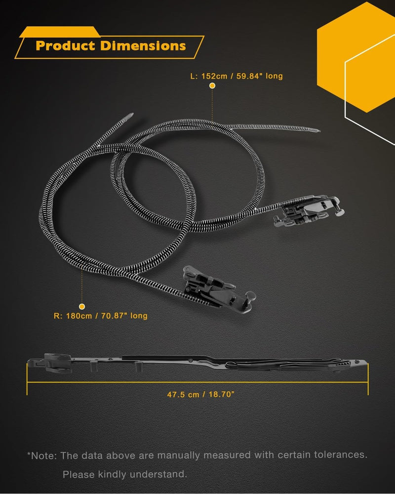 Sunroof Cable Track Repair Kit for Ford F150 F250 F350 Crew Cab 2015 2024