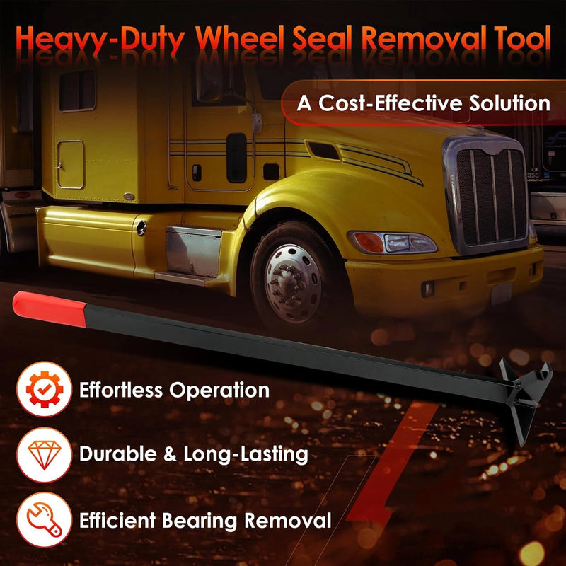 Heavy Duty Wheel Seal Puller Removal Tool for Semi Truck Trailers Tractors 30 In