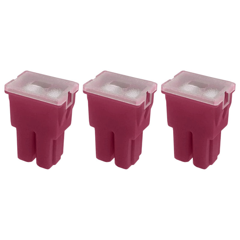 30A Straight Female Fuse Cartridge FLF PAL Auto Link for Car Truck RV SUV 3 Pack